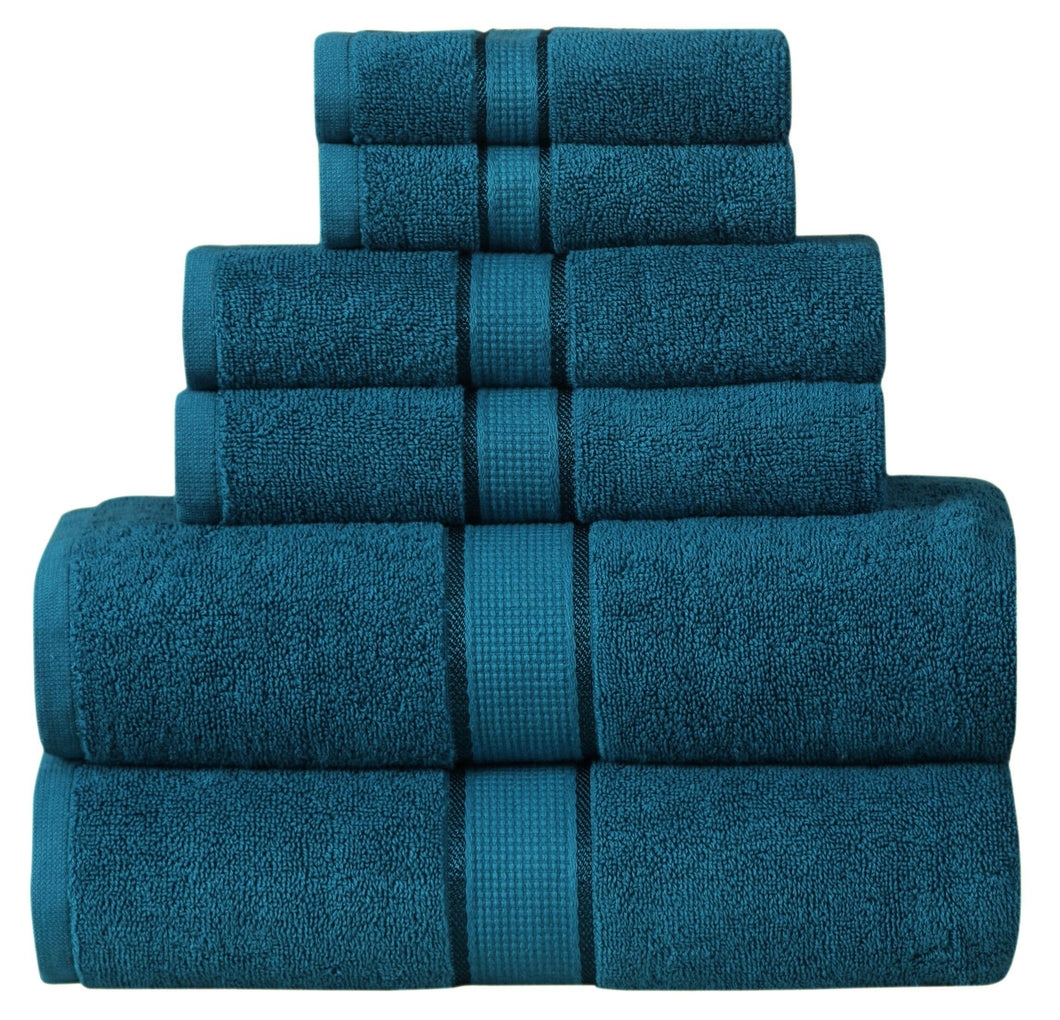 Cotton Bath Towels-Teal