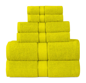 Cotton Bath Towels-Yellow