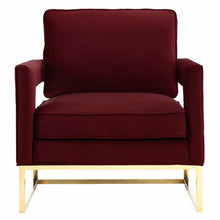 Load image into Gallery viewer, Avery Maroon Velvet Chair
