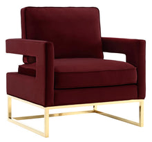 Load image into Gallery viewer, Avery Maroon Velvet Chair
