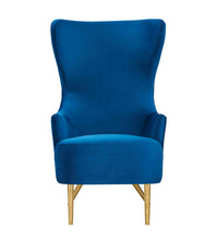 Load image into Gallery viewer, Julia Navy Wingback Chair
