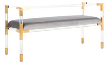 Load image into Gallery viewer, Anastasia Acrylic Bench-Brass
