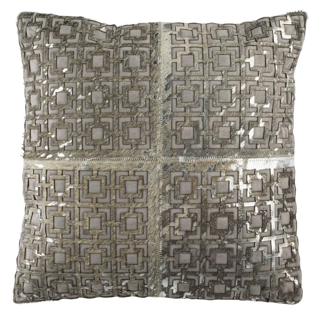 Metallic hotsell cowhide pillow