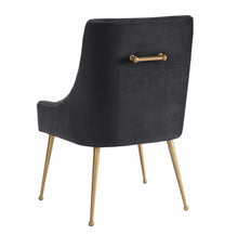 Load image into Gallery viewer, Beatrix Grey Velvet Side Chair
