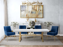 Load image into Gallery viewer, Beatrix Navy Velvet Side Chair

