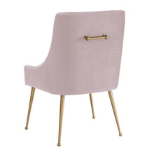 Load image into Gallery viewer, Beatrix Blush Velvet Side Chair
