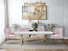 Load image into Gallery viewer, Beatrix Blush Velvet Side Chair
