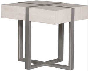 Metal Stone End table