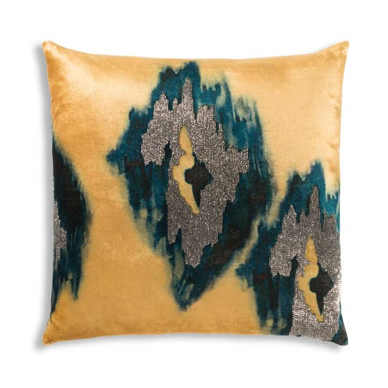 Mustard and teal pillows hot sale