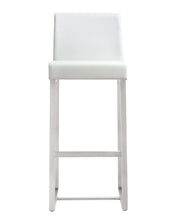 Load image into Gallery viewer, Denmark White Stainless Steel Barstool (set of 2)
