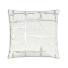Load image into Gallery viewer, Oslo White SIlver Velvet Pillow
