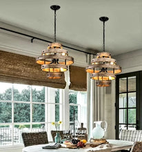 Load image into Gallery viewer, Landy 6-light Geometric Chandelier
