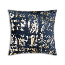 Load image into Gallery viewer, Sona Navy Gold and Silver Pillow
