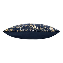 Load image into Gallery viewer, Sona Navy Gold and Silver Pillow
