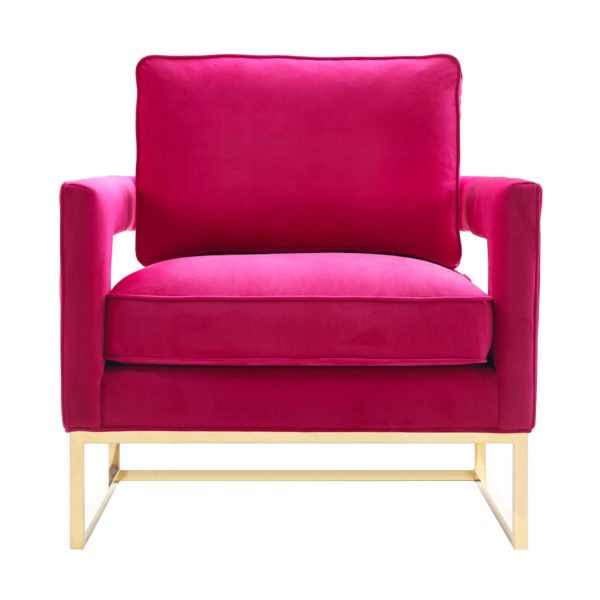 Avery Pink Velvet Chair
