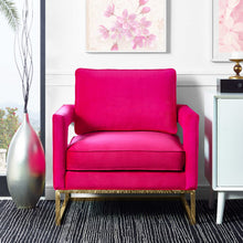 Load image into Gallery viewer, Avery Pink Velvet Chair
