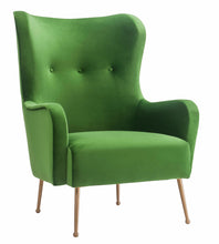 Load image into Gallery viewer, Ethan Green Velvet Chair
