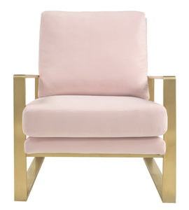 Mott Blush Velvet Chair