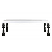 Load image into Gallery viewer, Spindle White Lacquer Dining Table
