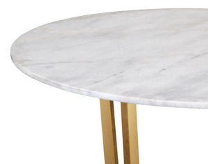 Maxim White Marble Dining Table