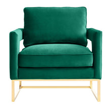 Load image into Gallery viewer, Avery Green Velvet Chair
