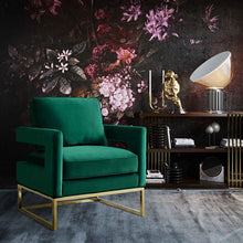 Load image into Gallery viewer, Avery Green Velvet Chair

