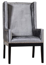 Load image into Gallery viewer, Tribeca Grey Velvet Chair

