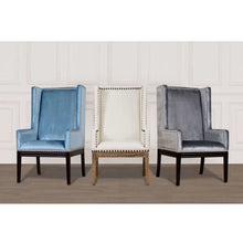 Load image into Gallery viewer, Tribeca Grey Velvet Chair
