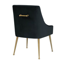 Load image into Gallery viewer, Beatrix Black Velvet Side Chair
